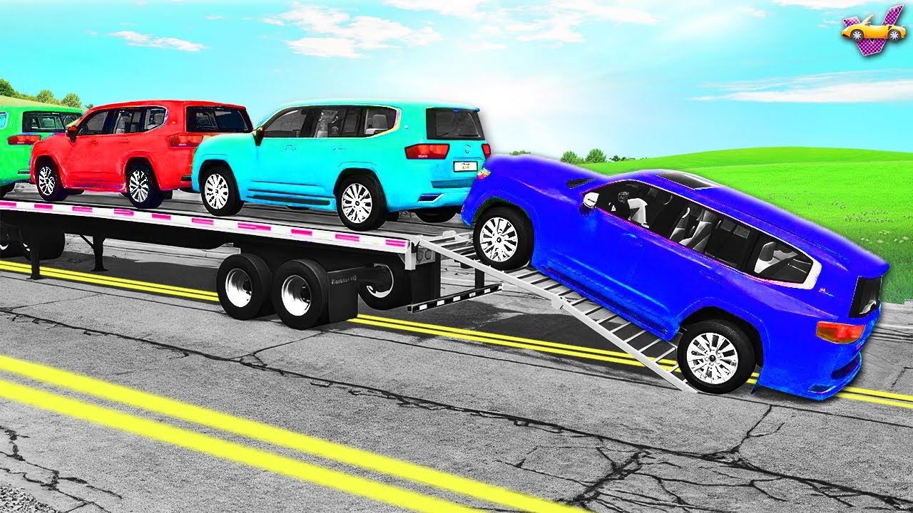 Funny BIG Truck vs REVERSED Speed Bumps – Weird Physics Crashes – BeamNG Ep.7 🏎️