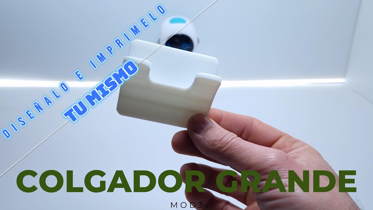 Sencillo Colgador grande (mod3) impreso en 3D|DISEÑADO EN FUSION 360 | - | IMPRESORA ENDER 3 V3 KE |