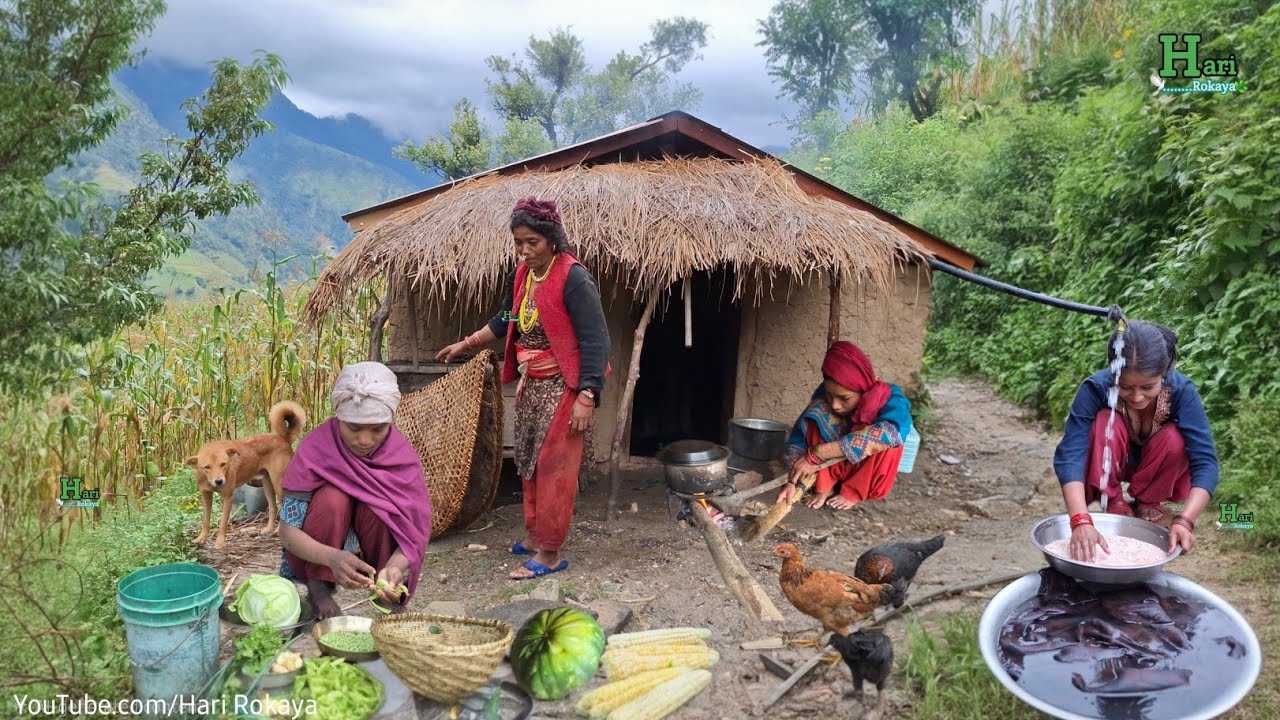 Simple Village Life in Nepal | Fresh Food & Family Farming