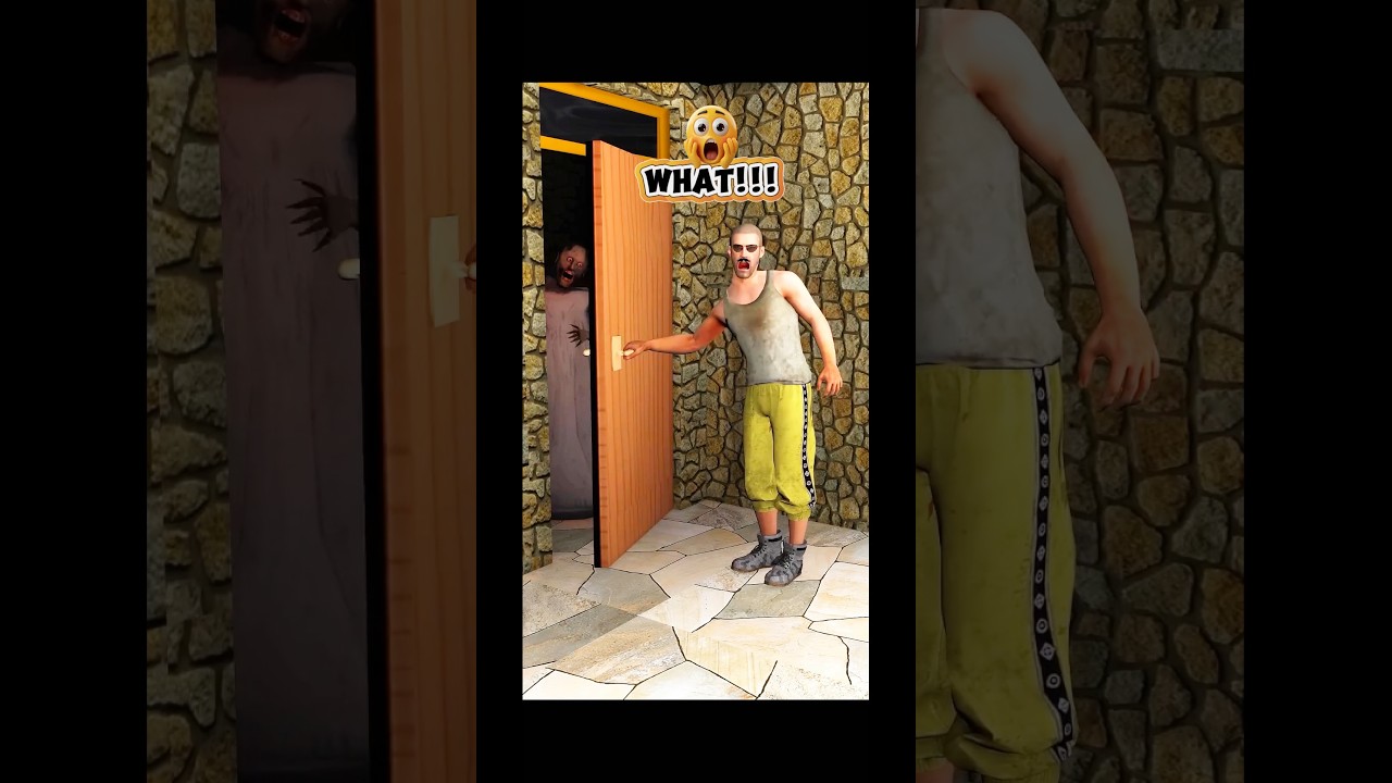 🤣🤣 Granny door peep #shorts #granny #victor