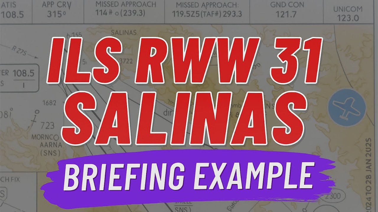Брифинг захода ILS RWY 31 Salinas. Хайлайт с очередного эфира.