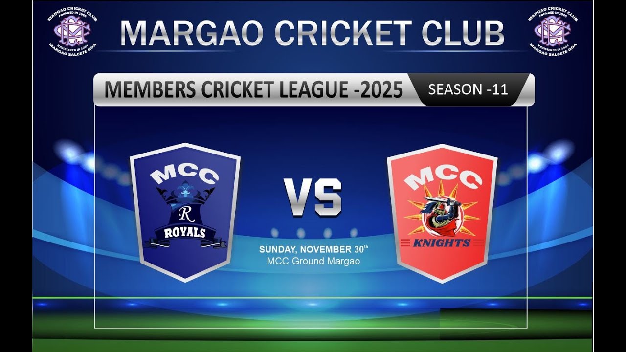 🔴Live | ROYALS VS KNIGHTS | MCC Members T20 Cricket League 2025 Season 11 - Match 17
