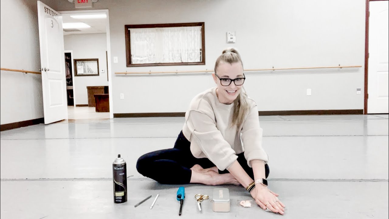 How to sew ribbons on flat ballet shoes