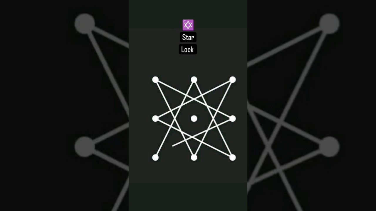Star pattern lock #star #pattern #lock