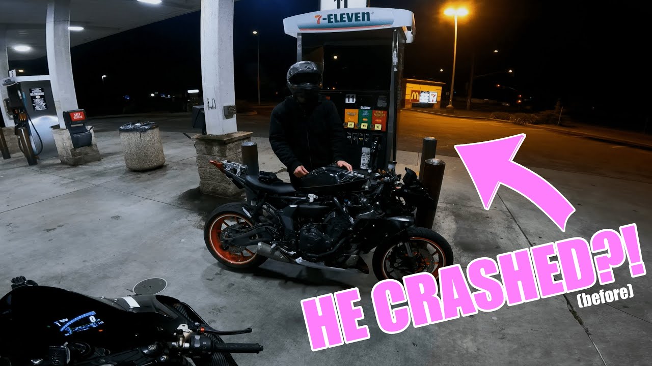 Поздняя ночная поездка на моем ZX10R