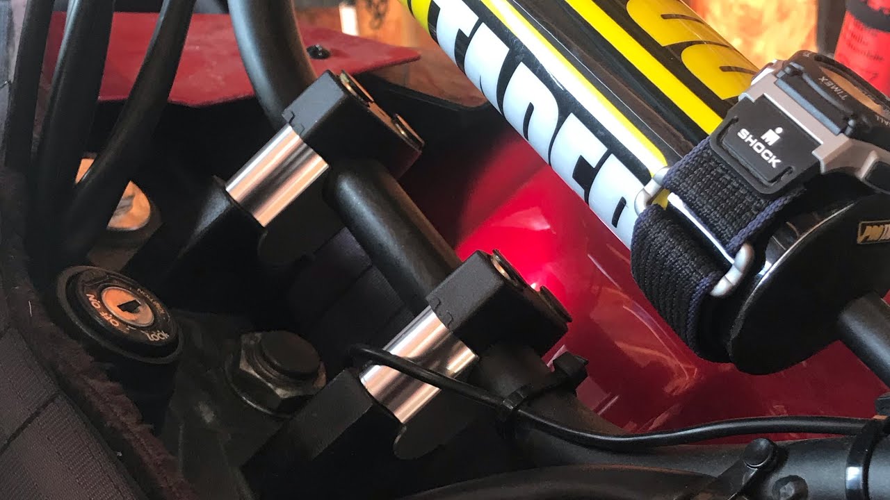 Tusk 30mm bar risers and MSR Fuel Bottle holders