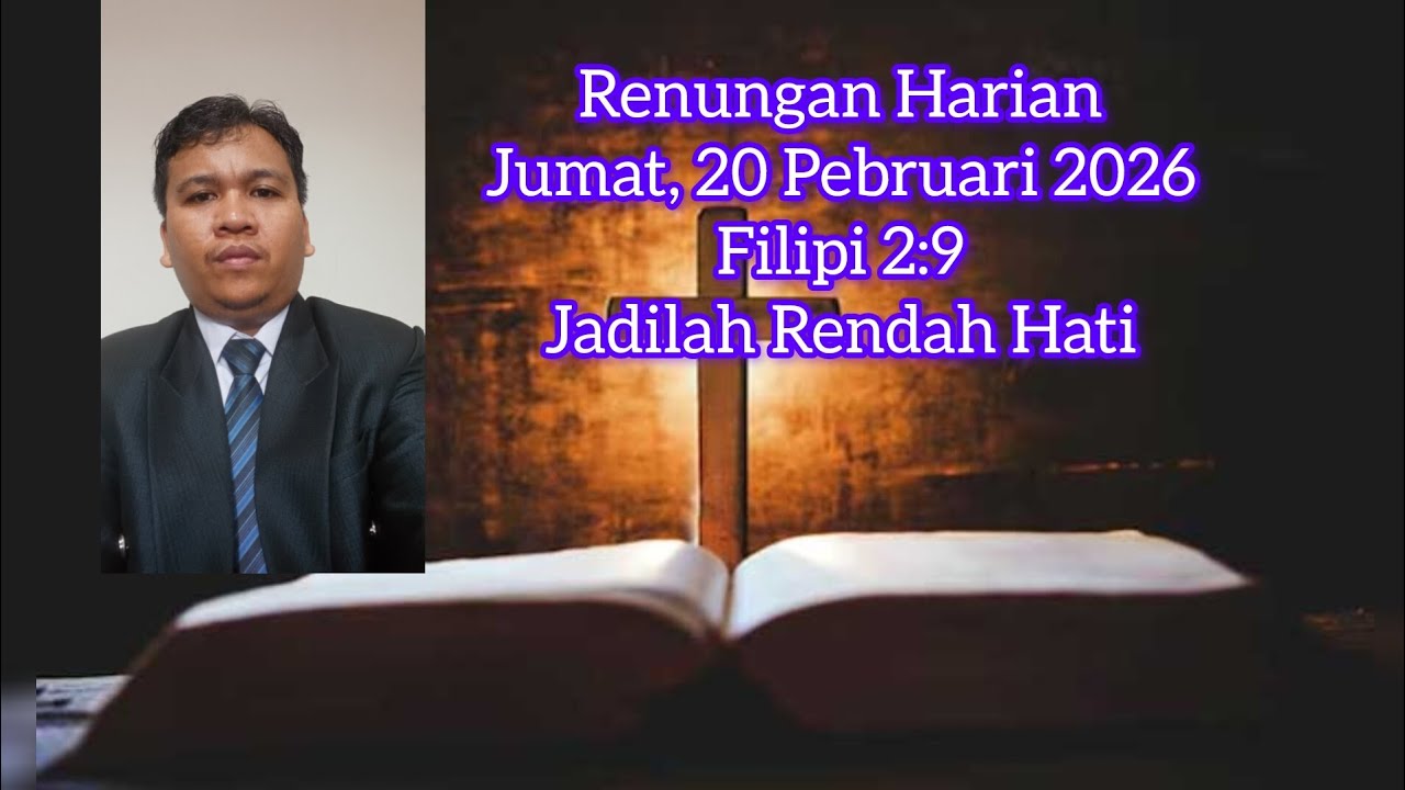 Renungan, Jumat 20 Pebruari 2026