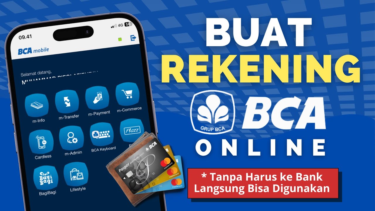Cara Membuat Rekening BCA Online | Cara Buka Rekening BCA Online