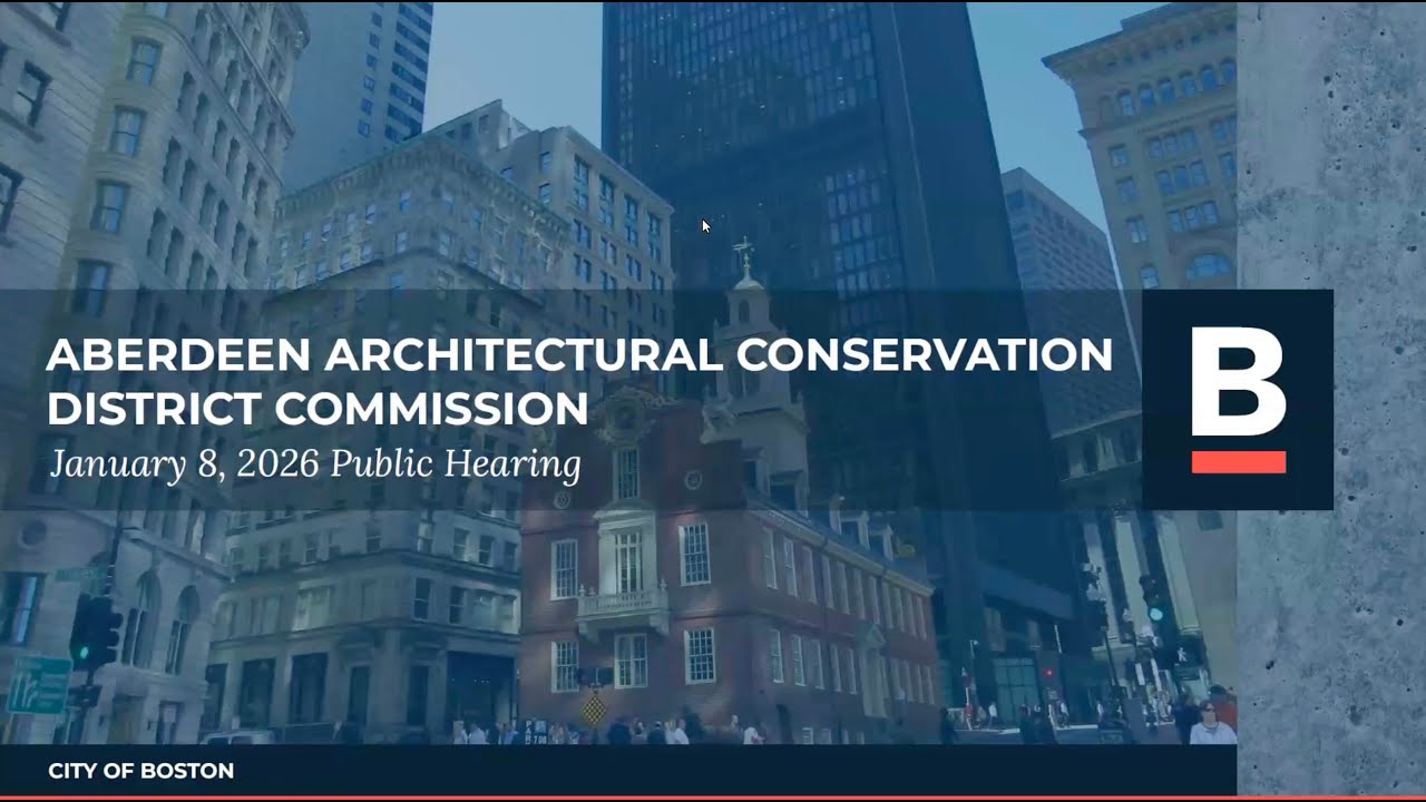 Aberdeen Architectural Conservation District Commission January 8, 2026 Public Hearing