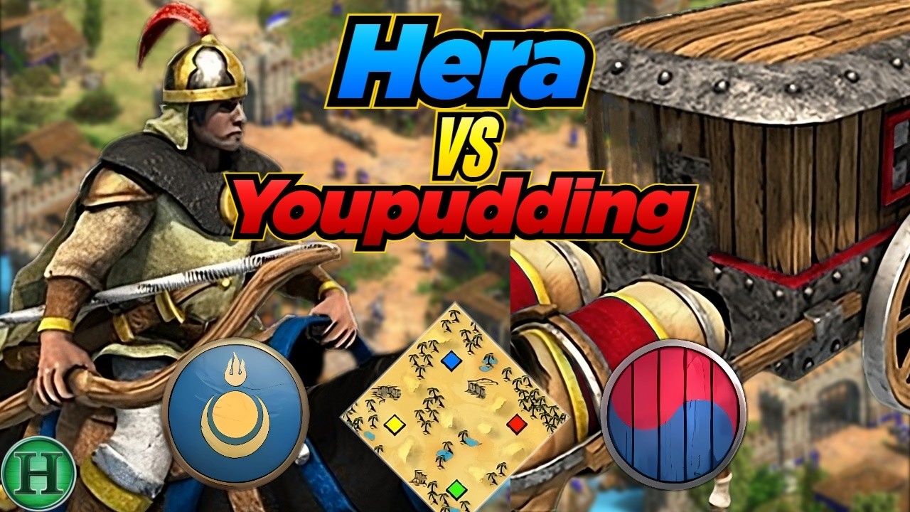 Mongols vs Koreans | 1v1 Arabia | vs Youpudding | AoE2