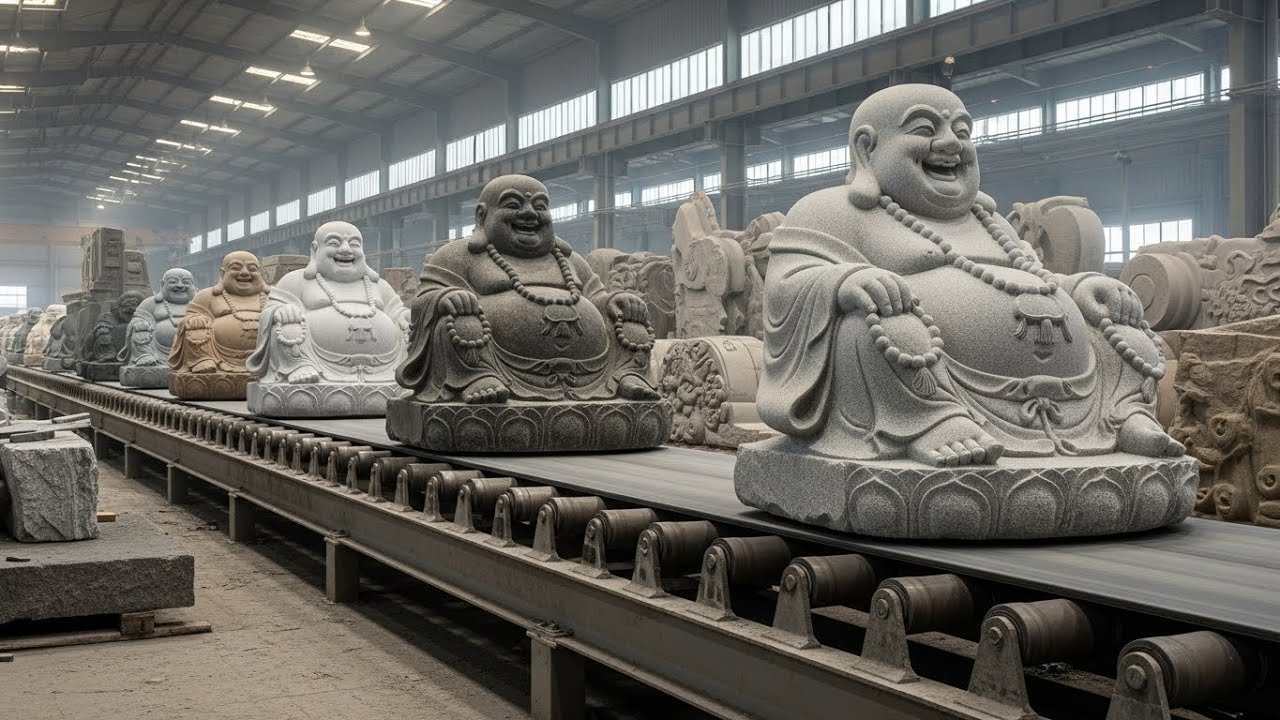 From Raw Stone to Sacred Joy: Inside the Powerful Craft of a Stone Maitreya Buddha Statue