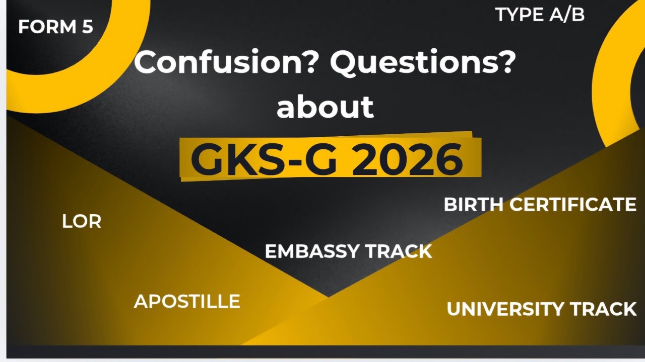 Clearing doubts regarding GKS-G 2026 apllication | About LOR | Birth Certificate | and more