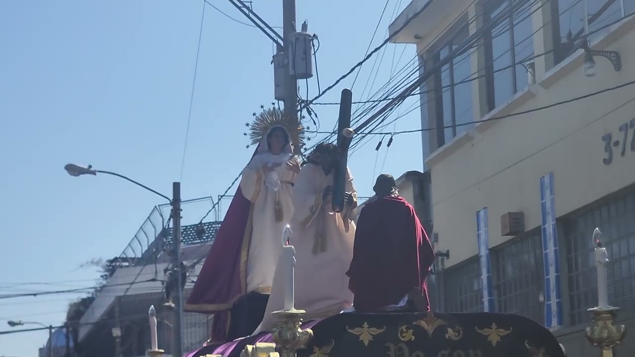 imágenes de Jesús Nazareno y Santísima Virgen de Dolores del templo de Santa Teresa, zona 1