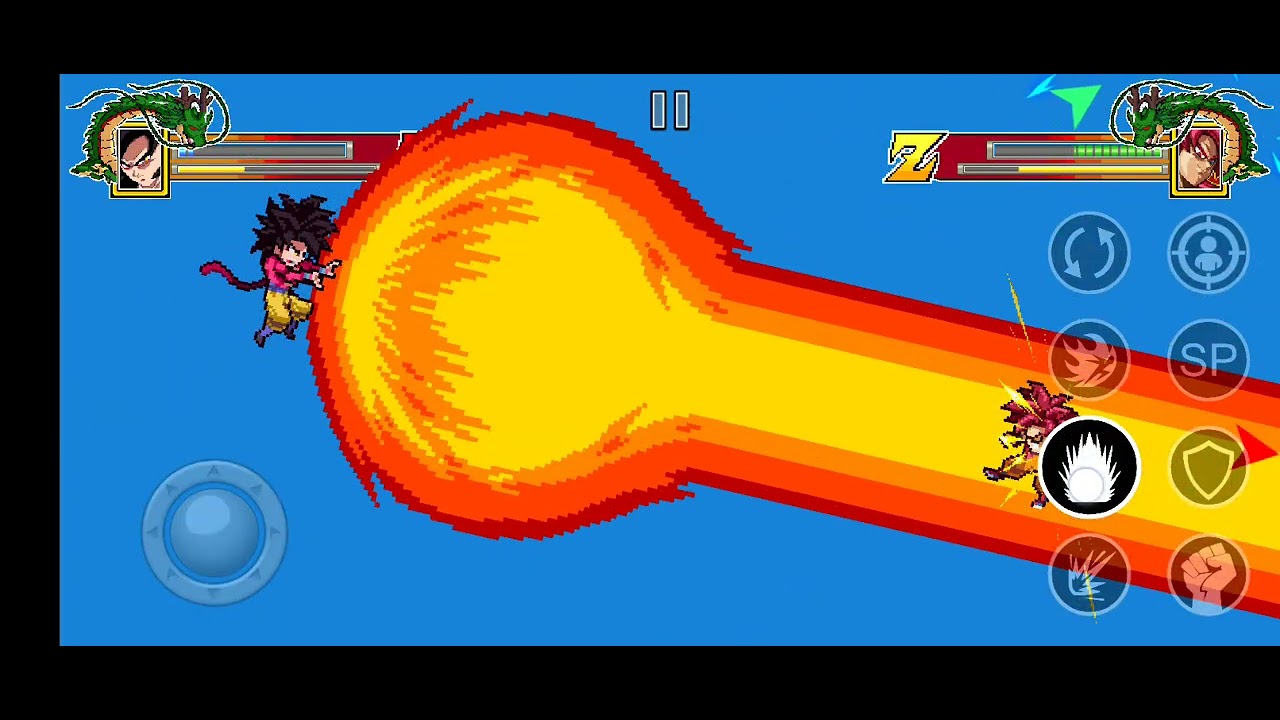 goku y vegeta ssj 4 GT vs goku y vegeta ssj 4 de daima en power warrios