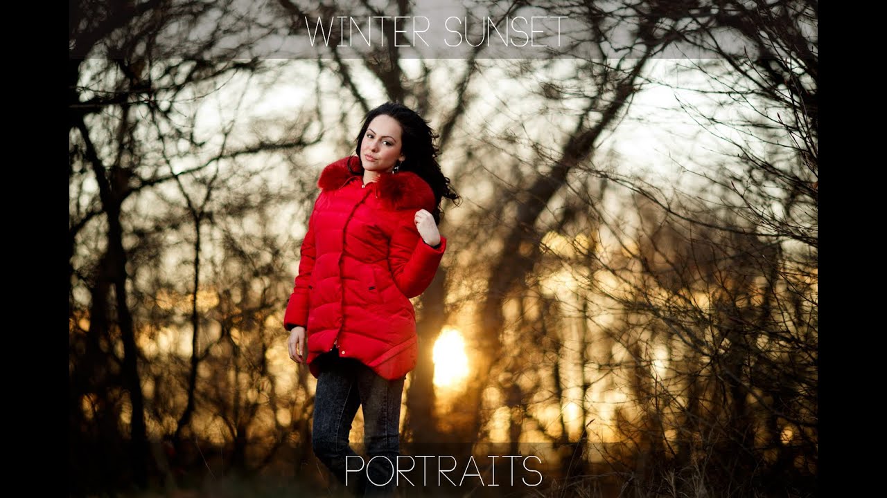 Strobist Video: Cold winter sunset Portrait photoshoot with one light / 寒い冬の夕日で ポートレート ストロボ1灯使用