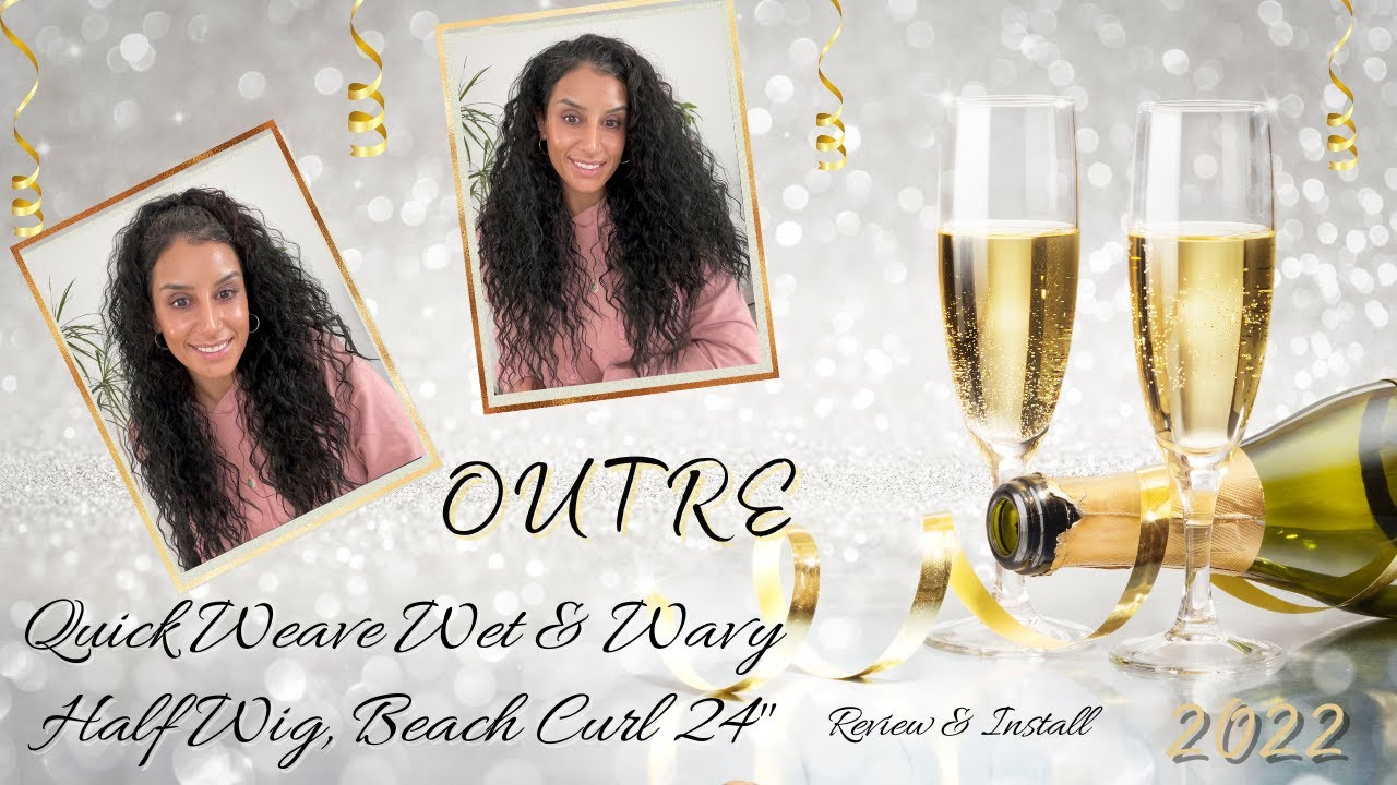 OUTRE Hair Quick Weave Wet & Wavy Half Wig Beach Curl 24