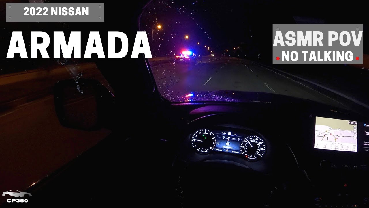 2022 Nissan Armada Platinum - NIGHT POV TEST DRIVE - ASMR