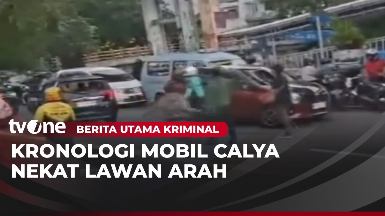 Detik-detik Sebelum Kejadian Mobil Calya Ugal-ugalan Tabrak Kendaraan | Berita Utama Kriminal