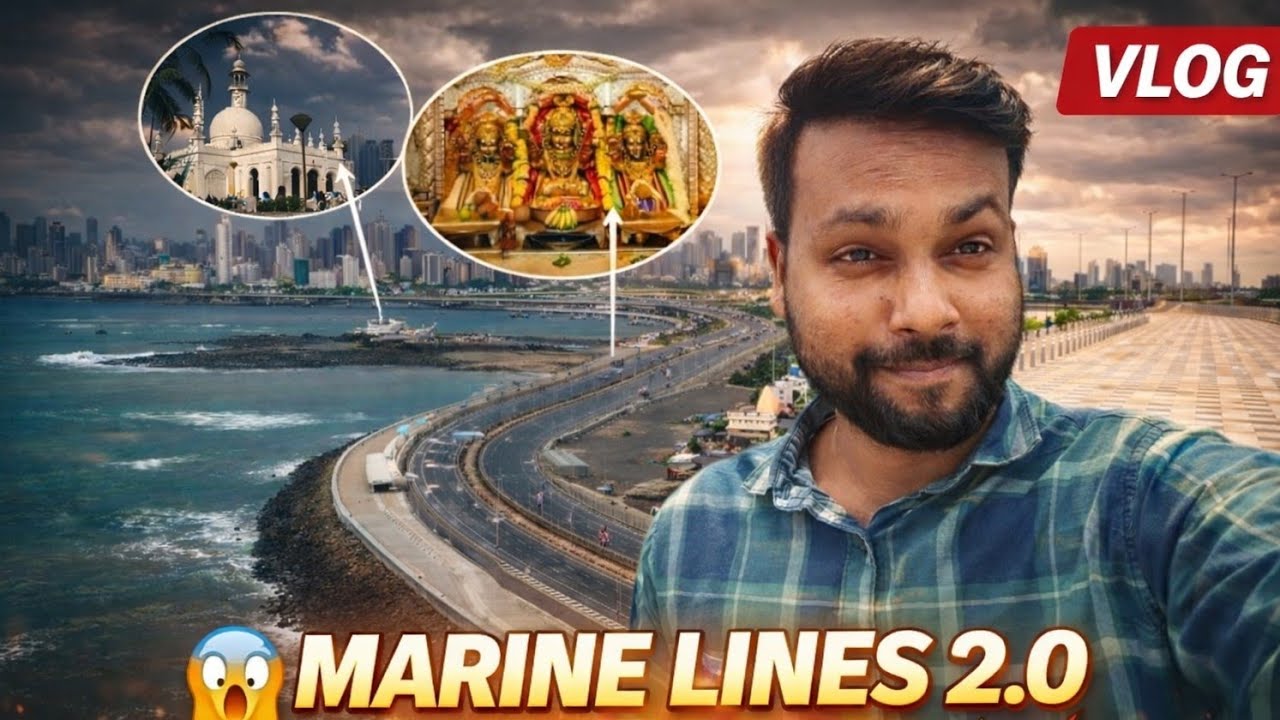 Aaj Hum Gaye Marine Lines 2.0 😍 | Mumbai Ka Naya Look | Daily Vlog