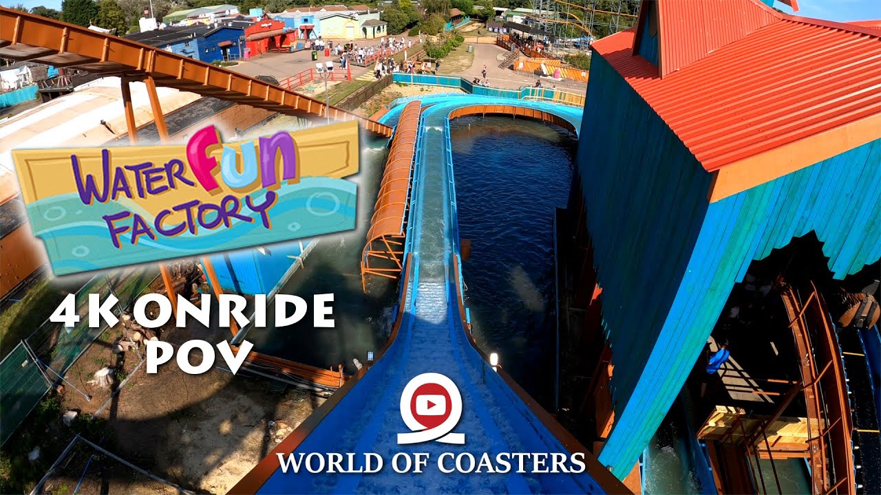 Water Fun Factory - 4k On ride POV (Pleasurewood Hills)