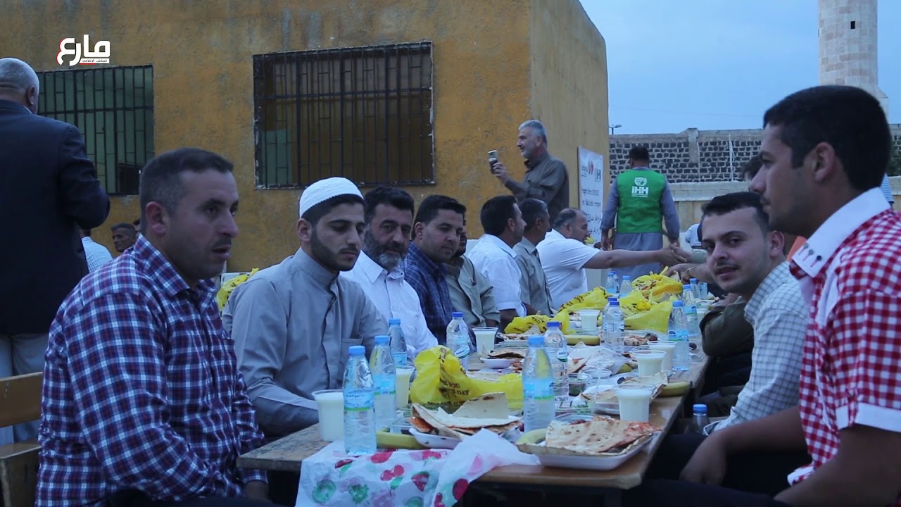 مأدبة إفطار جماعية حضرها جميع المعلمين في مدينة #مارع والقرى التابعة لها بريف #حلب الشمالي.