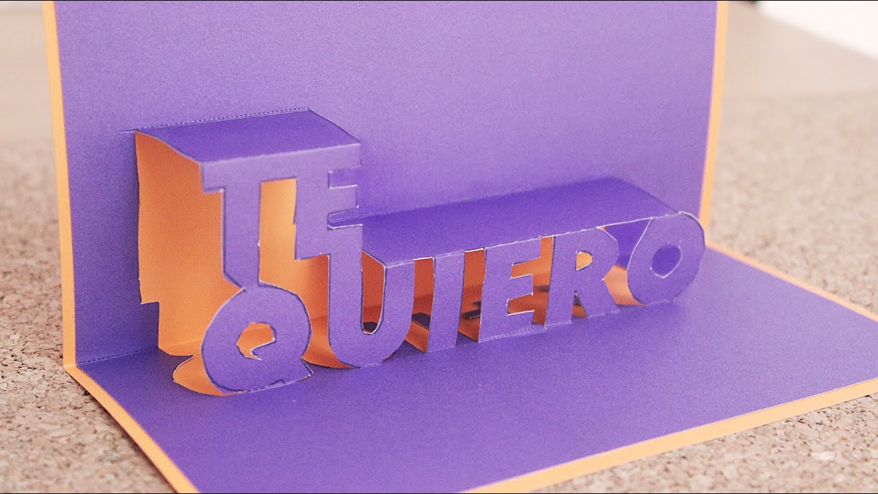Te quiero / Tarjeta Pop-up