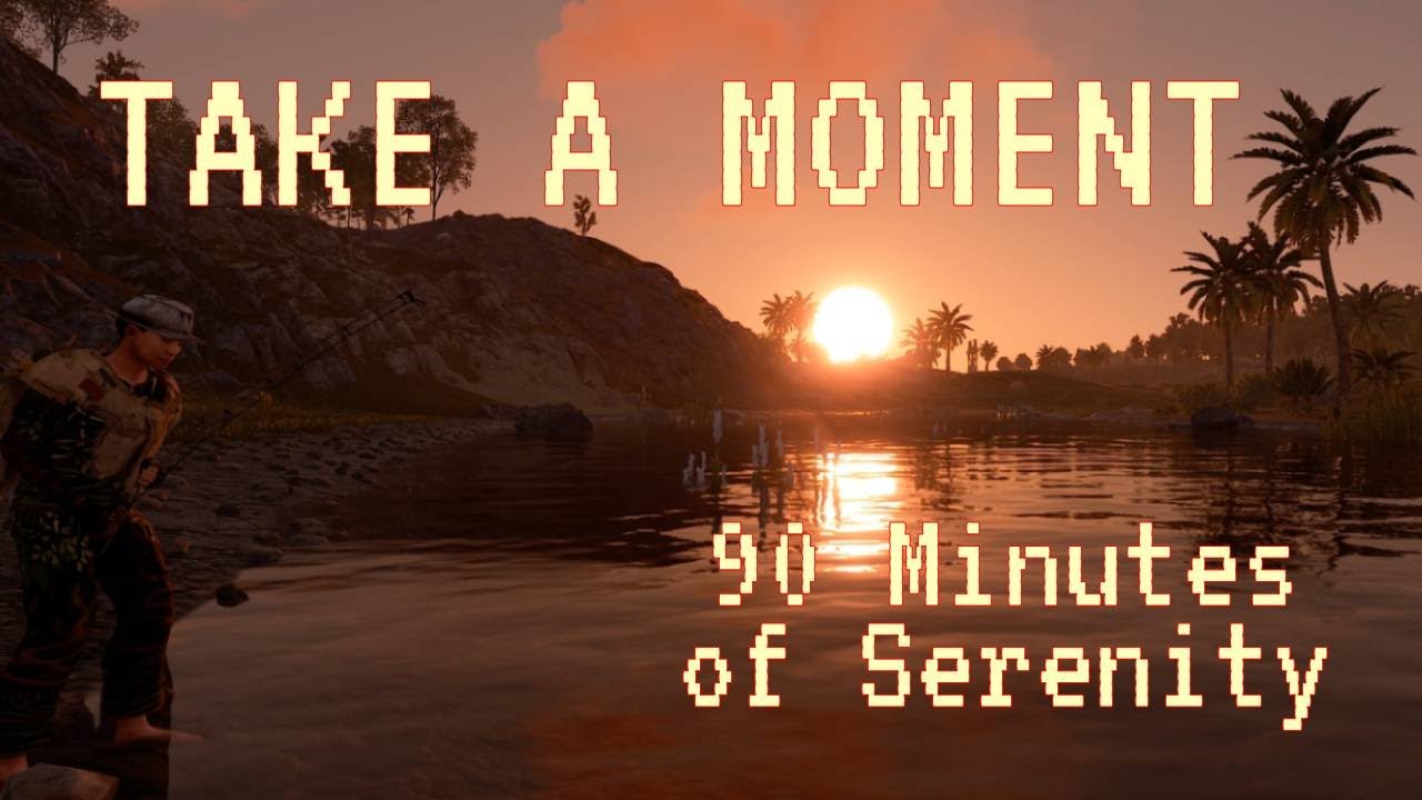Golden Hour in the Desert... 🌅 90 minutes of Rust River Ambience (Nature & Water Sounds)