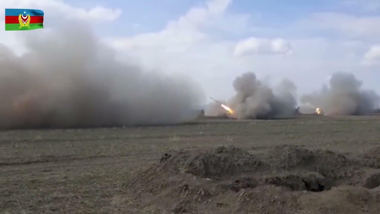 Alleged Azerbaijani artillery and MLRS fires upon Armenians