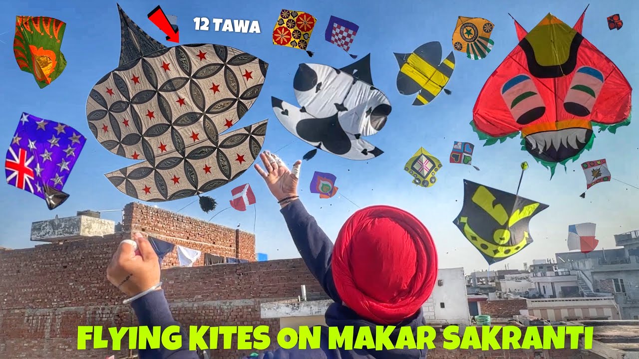 Kite Fight on Makar Sakranti 2025 😱 12 TAWA PATANG  , 6 TAWA , Manjha | KITE VLOG