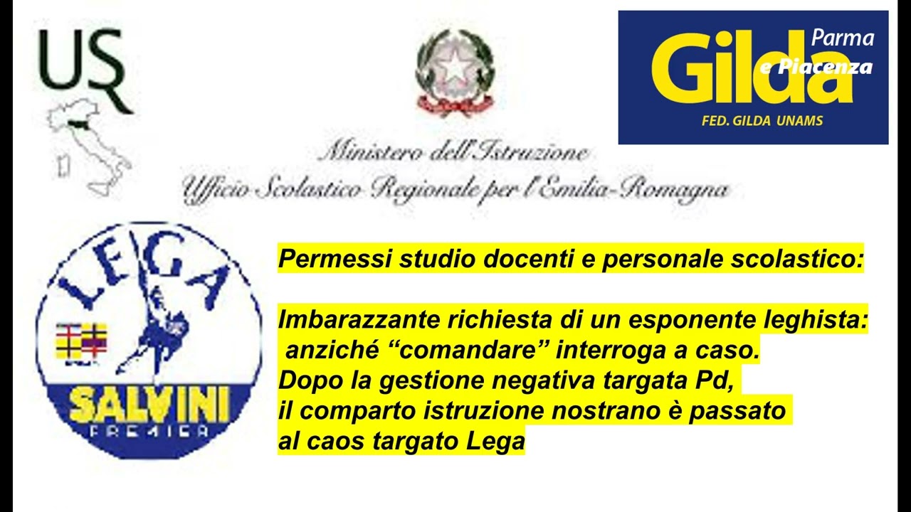 Permessi studio personale scolastico: consigliere  leghista: anziché “comandare” interroga a caso