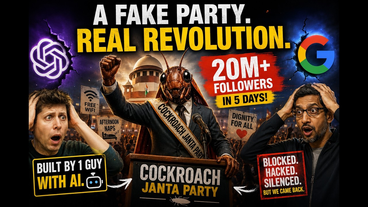 CJP Explained - The Cockroach Janta Party: India's Most Viral Movement of 2026