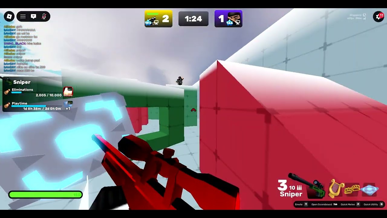 My supporters asked me to do a 1v1 snipe only.