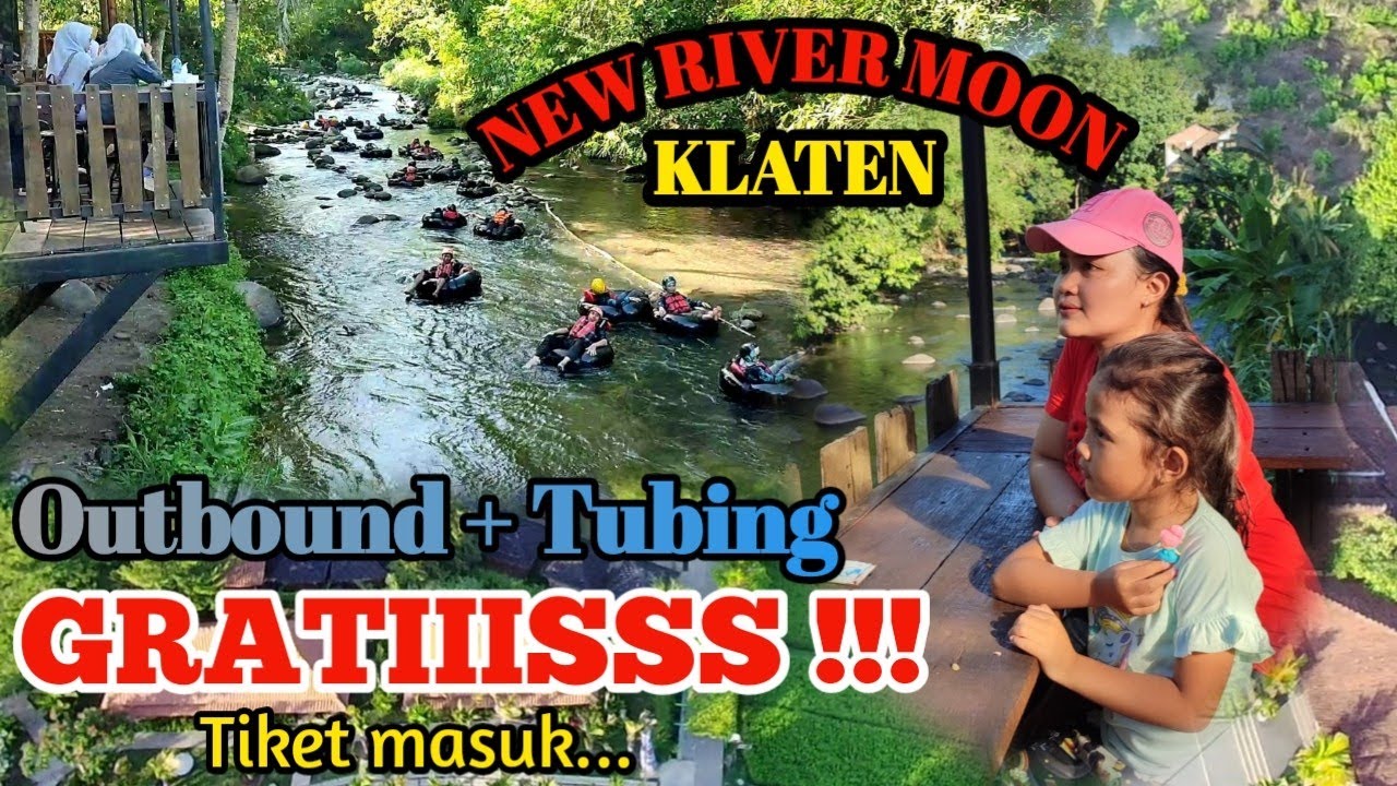 NEW RIVER MOON Klaten‼️ Adventure resto & fun || sensasi berpetualang di AIR sungai jernih