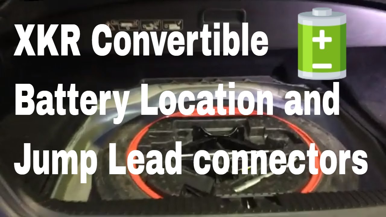 XKR How to find the battery and jump lead connectors on aJaguar XKR Convertible