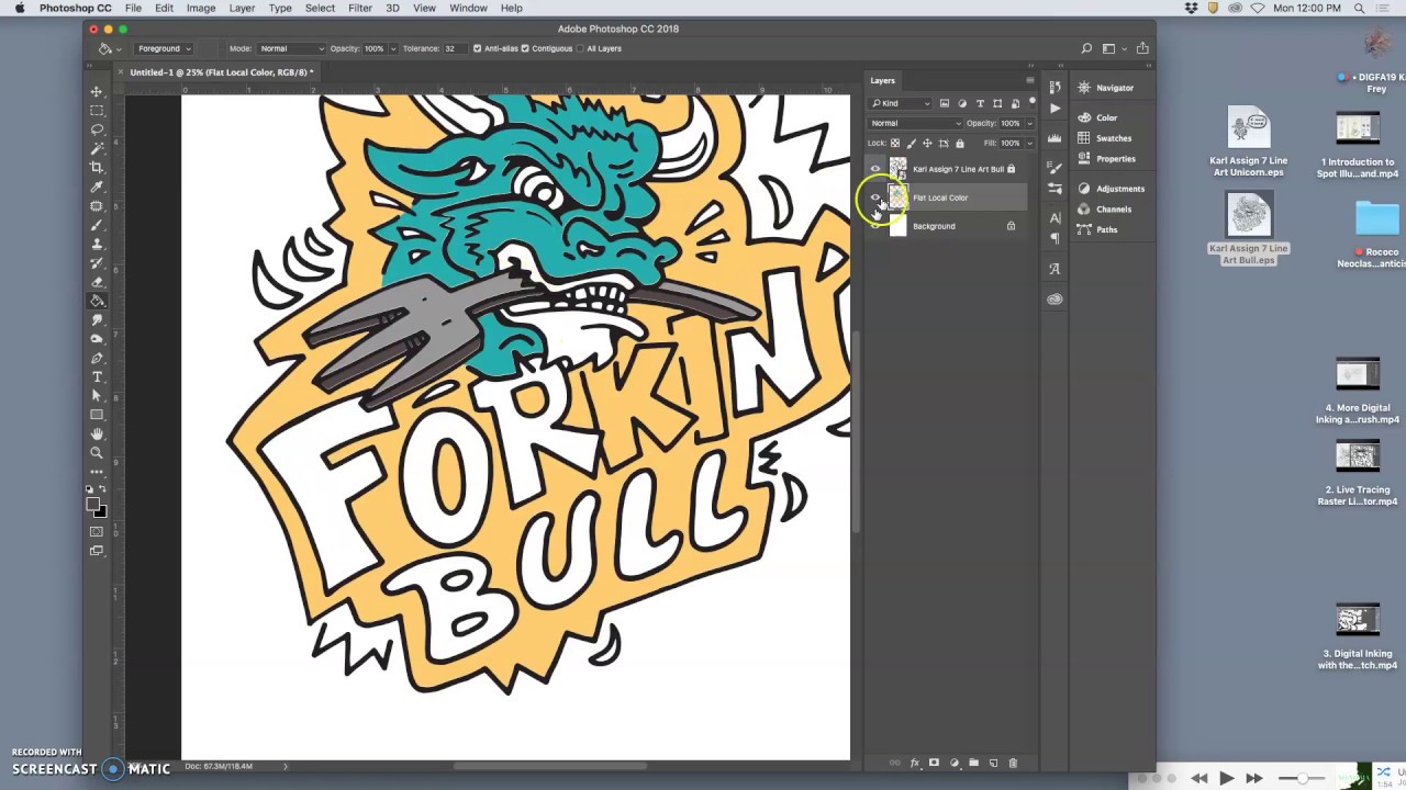 5  Setting Up Your Vector EPS Line Art for Coloring in Photoshop