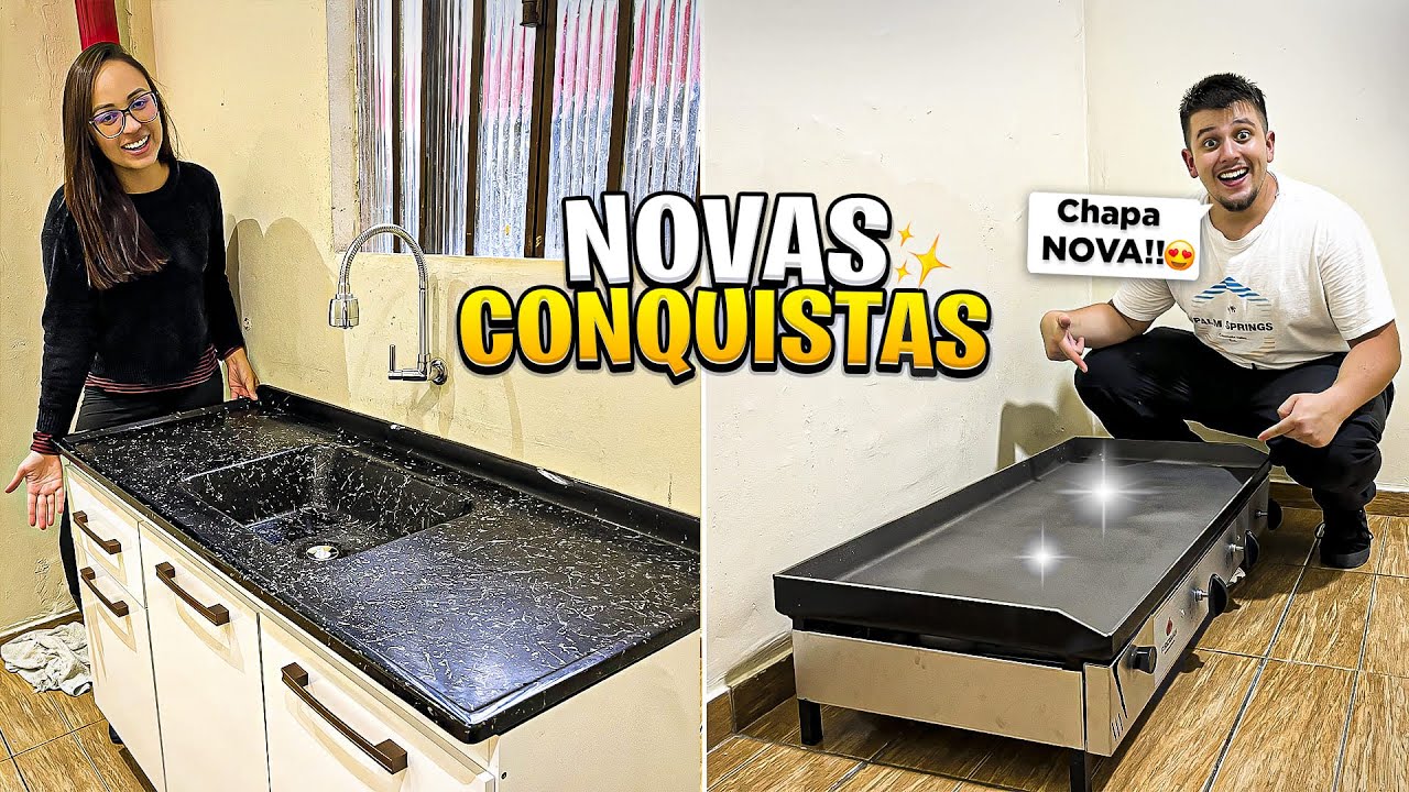 CHEGOU NOSSA SONHADA CHAPA DA HAMBURGUERIA😱 + NOVIDADES