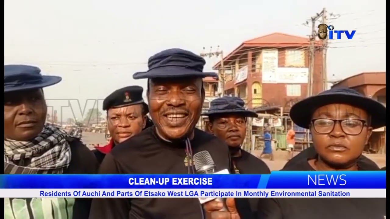 Residents Of Auchi And Parts Of Etsako West LGA Participate In Monthly Environmental Sanitation