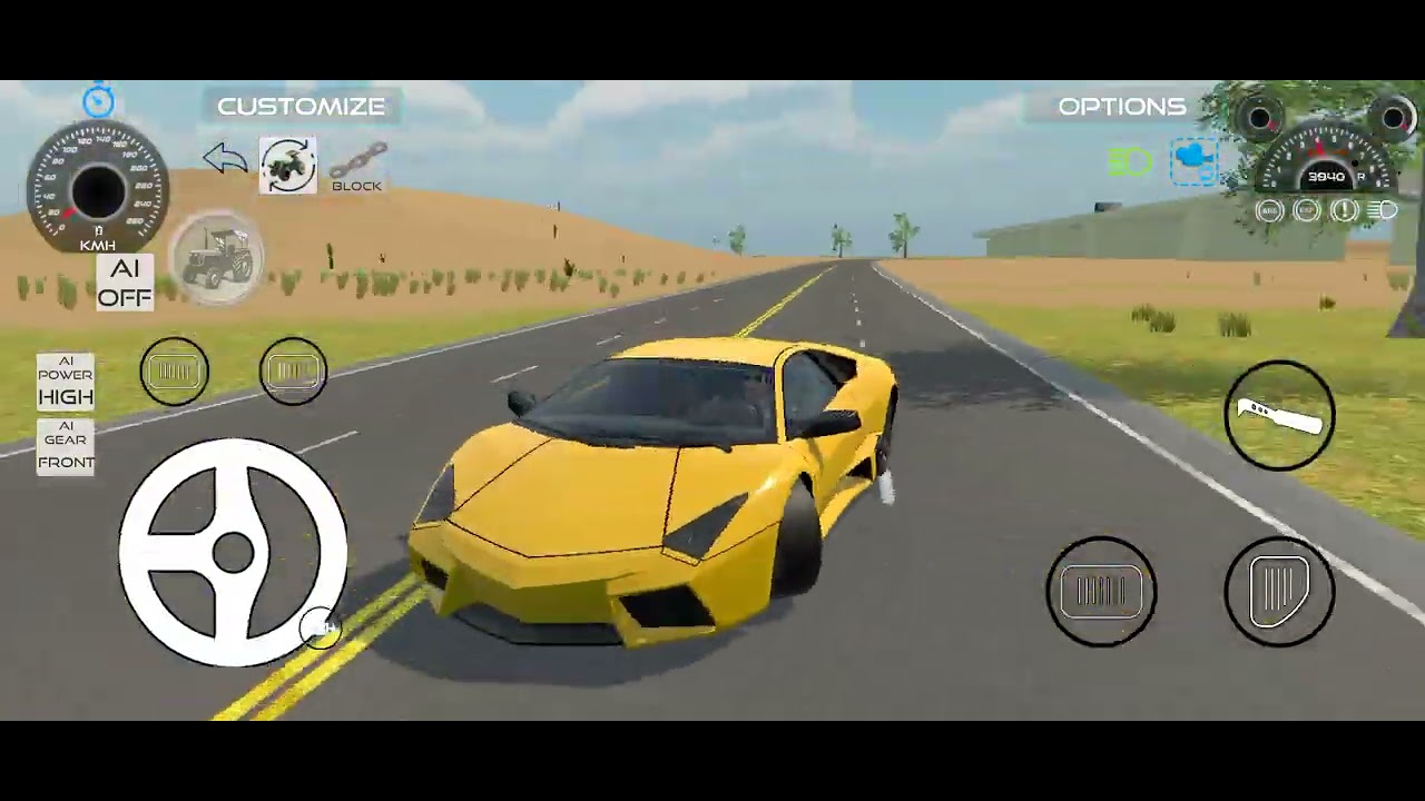 Lambo high speed driving test 🚗 200+ speed 
