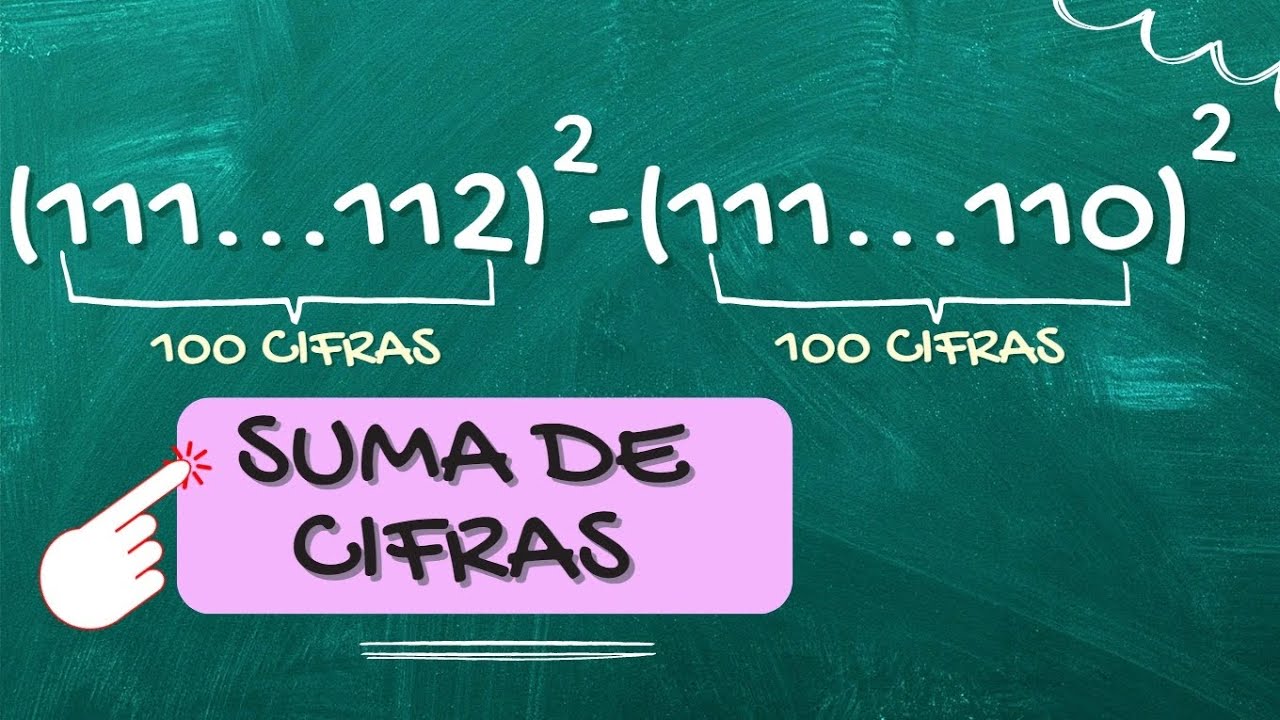 Suma de cifras Por Inducción 11...112^2-111...110^2 | Problema De examen UNI.