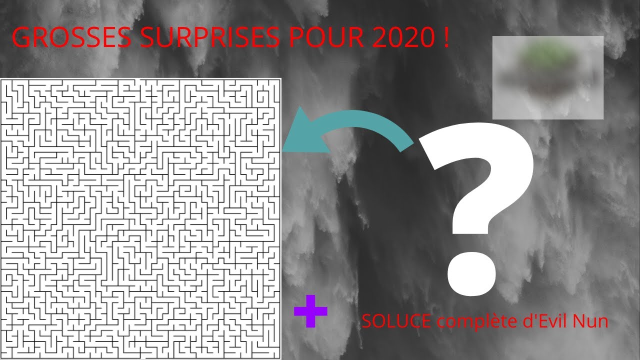 GROSSES SURPRISES POUR 2020 ! + SOLUCE d'Evil Nun chapitre du secret du labyrinthe
