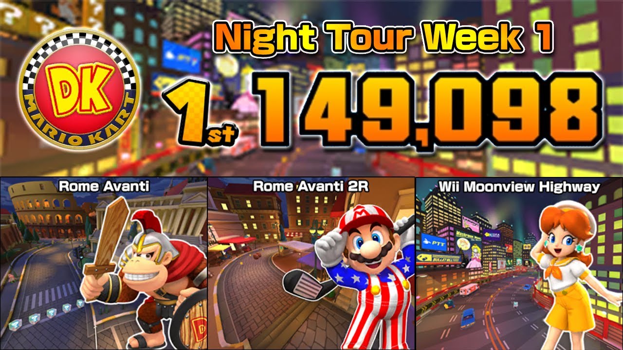 NIGHT TIME! | Mario Kart Tour | Night Tour 2023 Week 1 Ranked Cup (149K) | Tier 99 | Lv 370