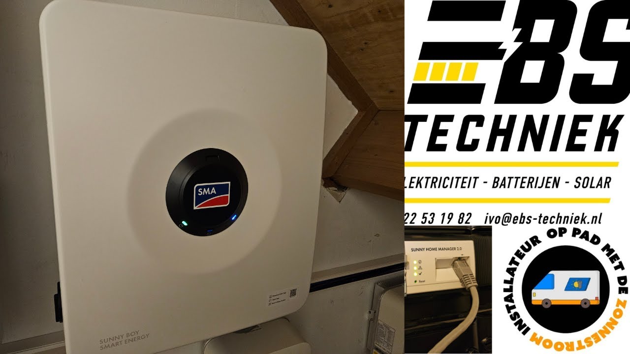 SMA Sunnyboy Smart Energie Hybride 5.0 installeren met batterij part I