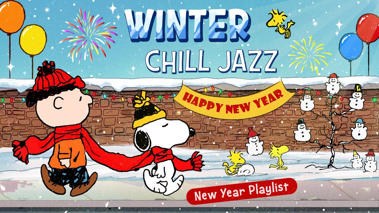 Winter Chill Jazz with Snoopy 🎇🎊 | New Year Playlist for Holiday Moments