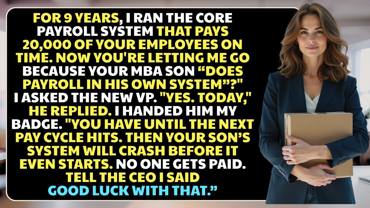 I Was Fired for an MBA's Core Payroll System &ndash; Payroll Revenge Story