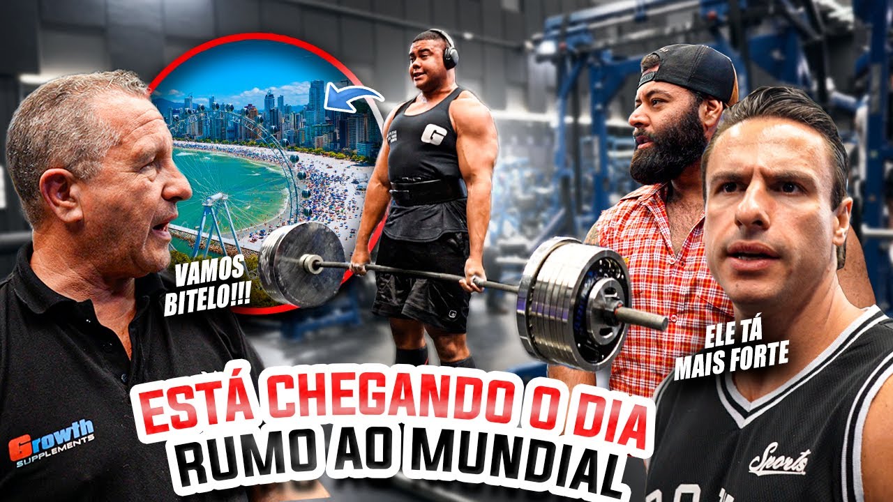 BITELO EST&Aacute; MOTIVADO PARA BUSCAR OS 400KG NO MUNDIAL - FALTA 1 SEMANA
