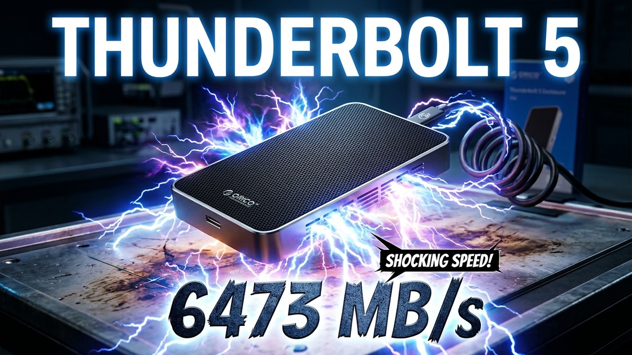 Orico X50 Thunderbolt 5 Portable SSD! The speed tests will shock you!