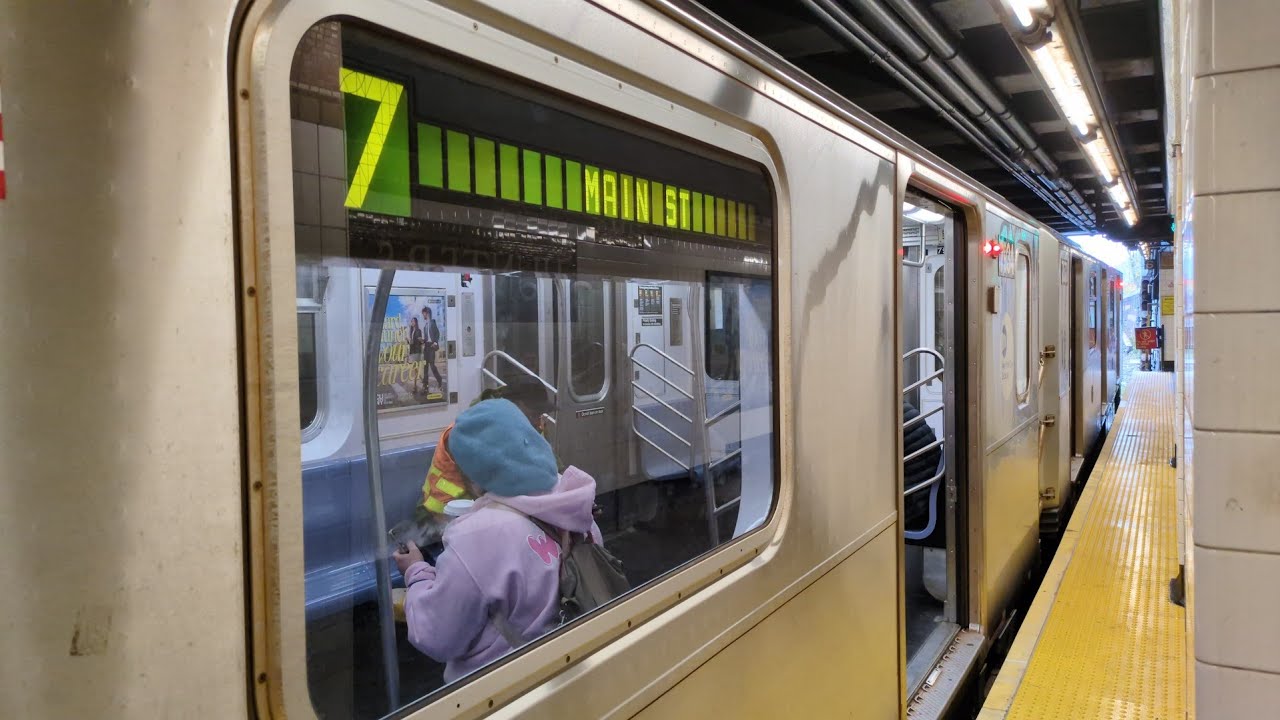 NYC Subway: R188 7 Train with 