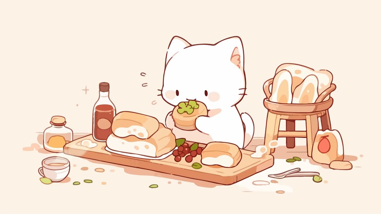 A relaxing day💓 Lofi Hip Hop Radio 🐱 Chill with my cat [ Relax / Chill / Study / Stress Relief ]