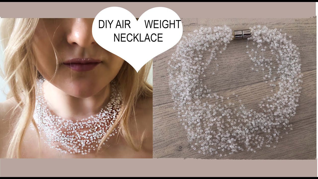 EASY DIY BEADING TUTORIAL DIY Air Bead Necklace 