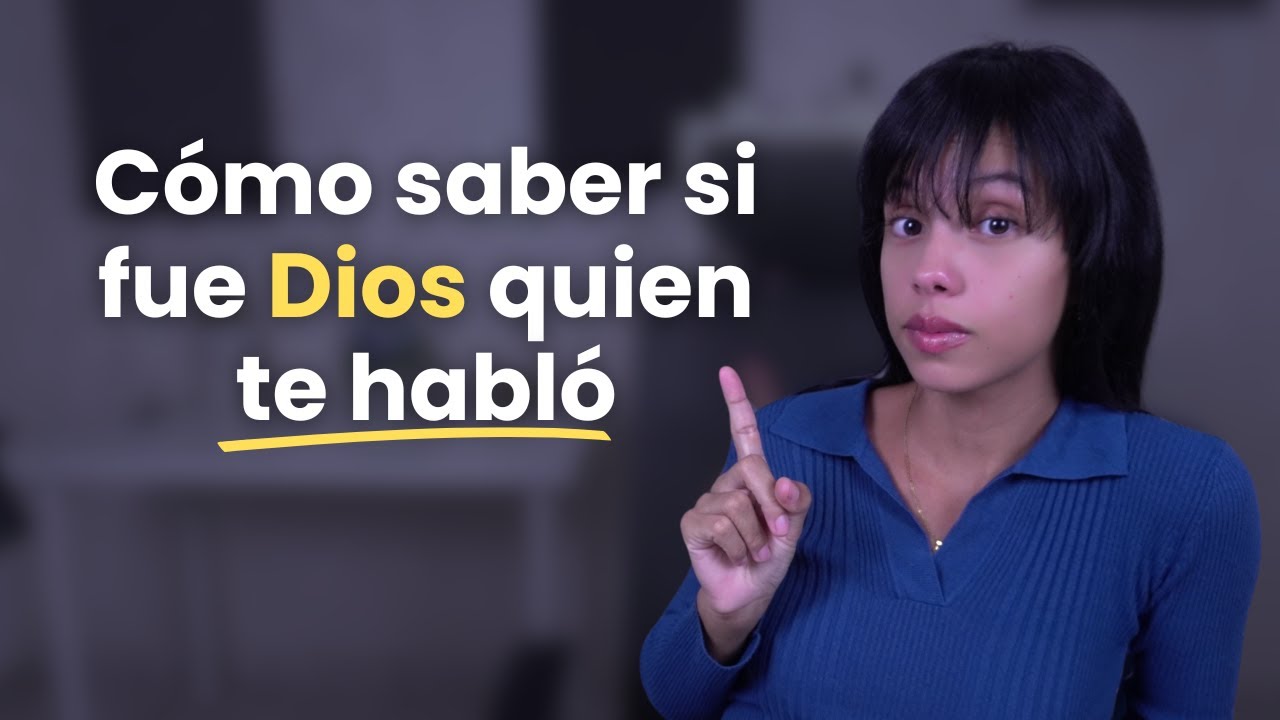 8 Formas de saber si Dios te Habló | Sarah Yuritza